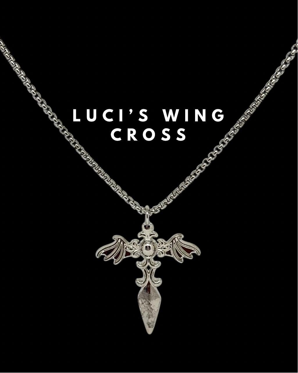 Luci’s Wing Cross Necklace