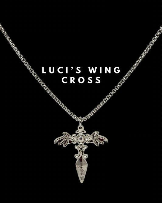 Luci’s Wing Cross Necklace