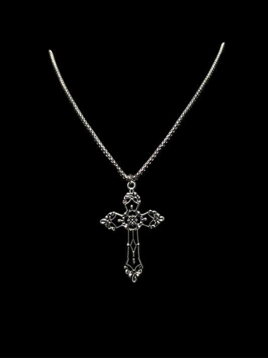 Black Gothic Cross Necklace